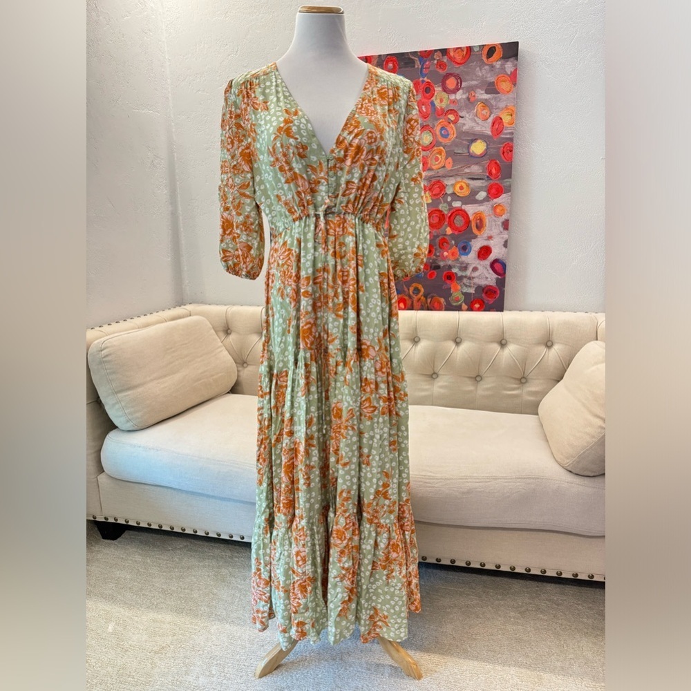 Abel The Label floral maxi dress size M